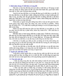 NGHIÊN CỨU VỀ CHẤT HỮU CƠ AXÍT HUMIC VÀ AXÍT FULVIC